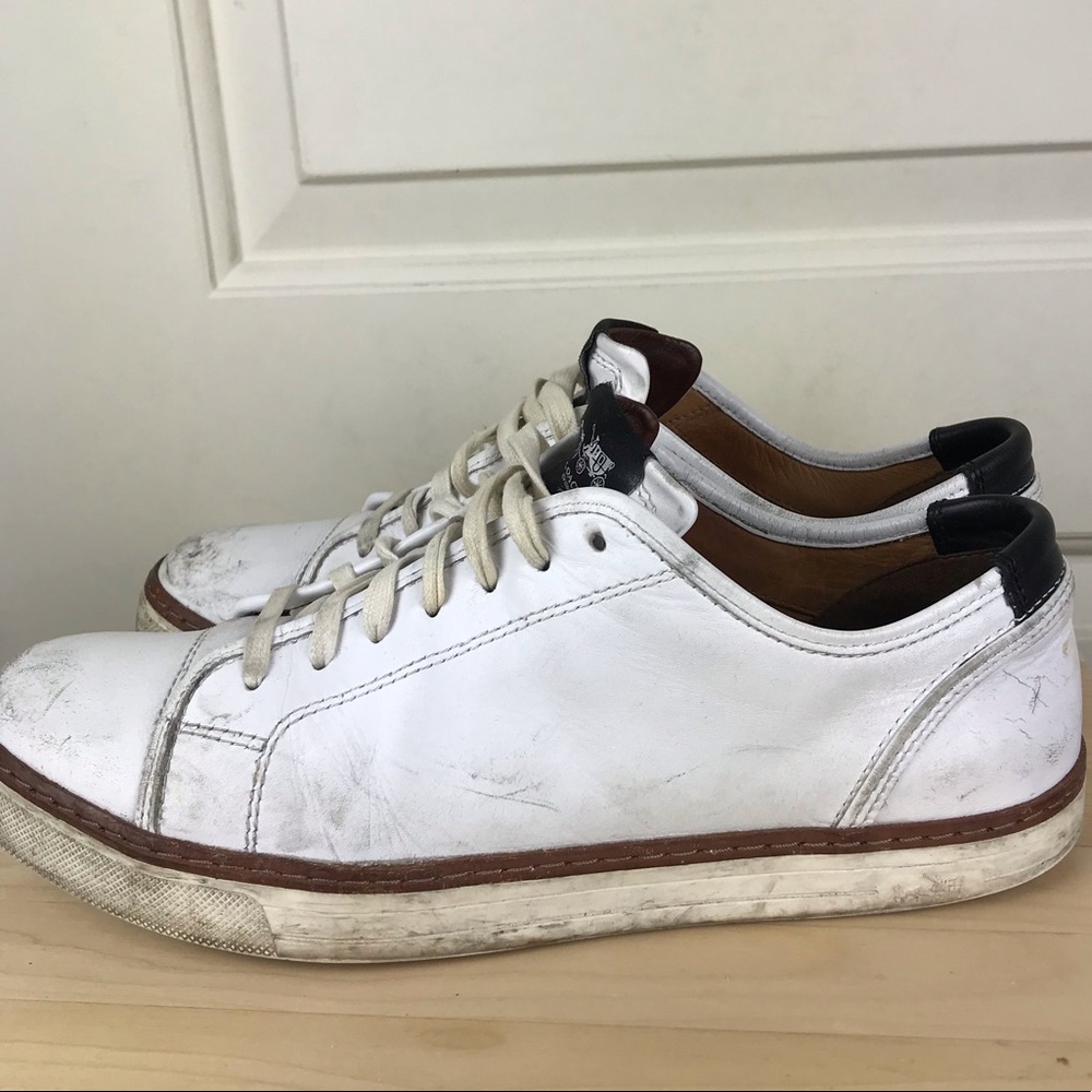 Coach white leather sneakers. Size 10.5. York Lace